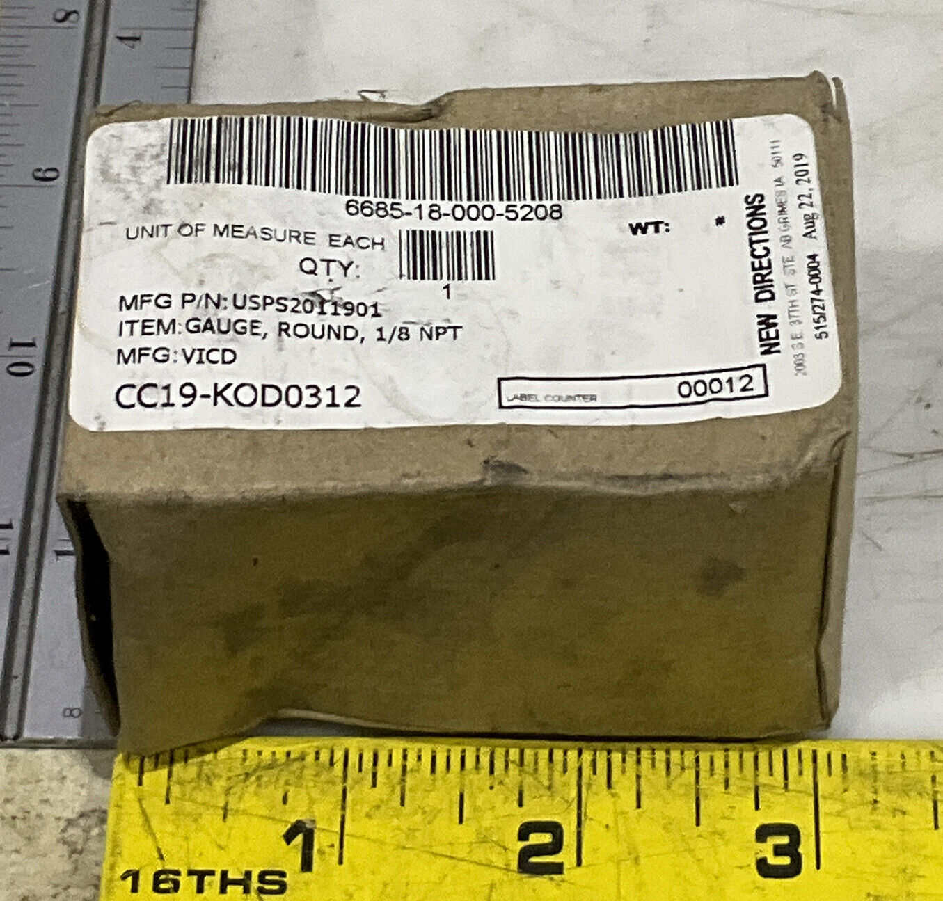 SMC G36-4-N01 ROUND GAUGE 1/8 NPT AR REGULATOR LOT OF 5 U3S