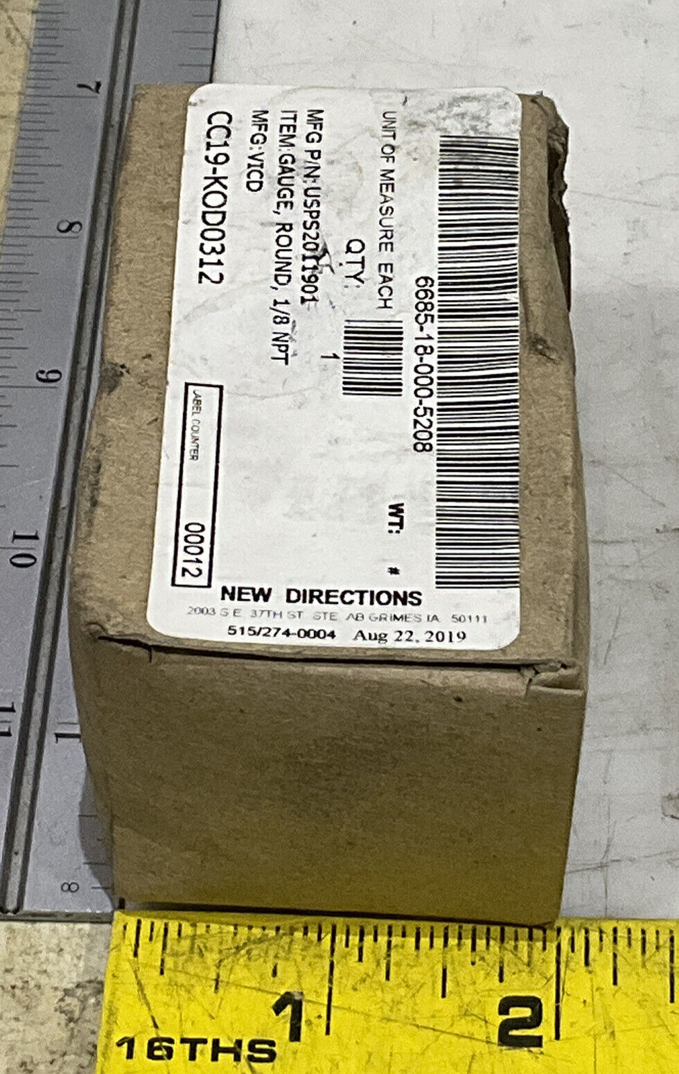 SMC G36-4-N01 ROUND GAUGE 1/8 NPT AR REGULATOR LOT OF 5 U3S