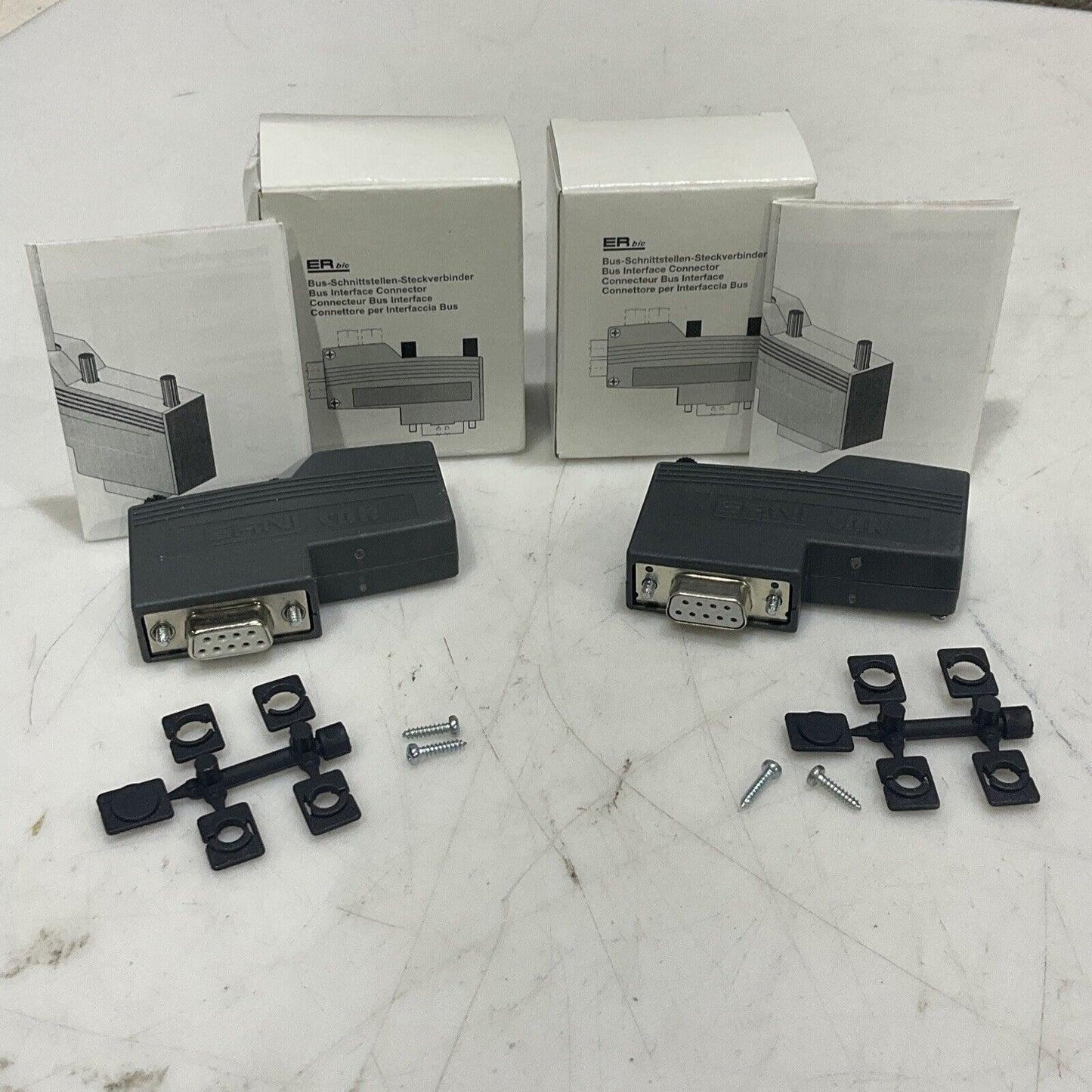 ERNI CAN BUS EPM-T9501A INTERFACE CONNECTOR LOT OF 2 U3S