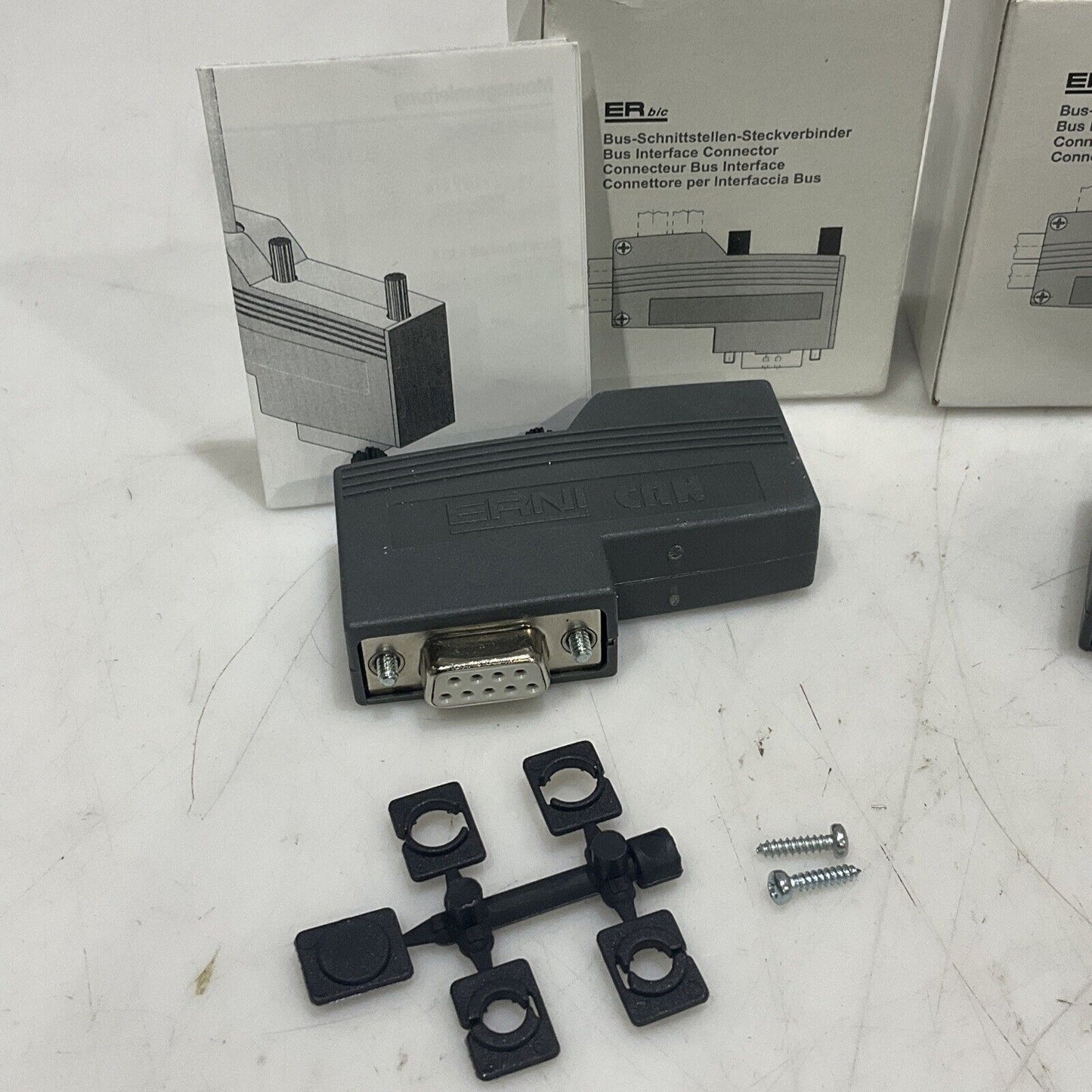 ERNI CAN BUS EPM-T9501A INTERFACE CONNECTOR LOT OF 2 U3S