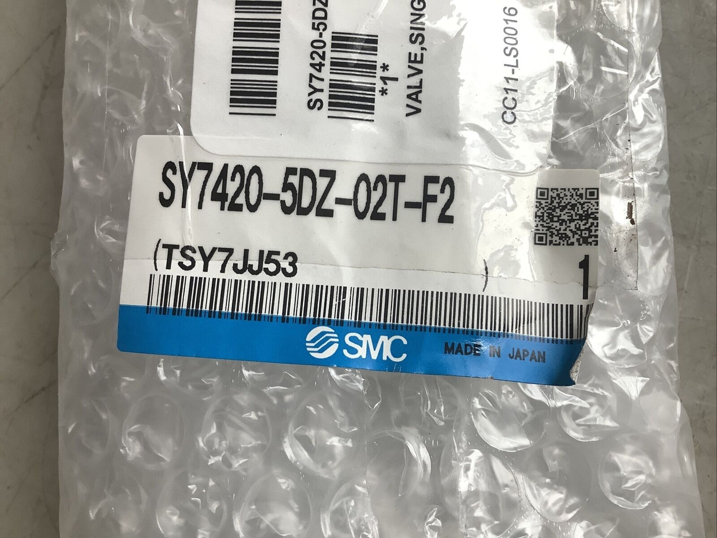 SMC SY7420-5DZ-02T-F2 SOLENOID VALVE 5 PORT U3S