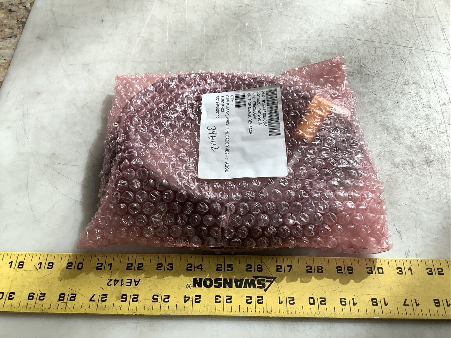 TURCK 176K366G01 CABLE ASSEMBLY U3S