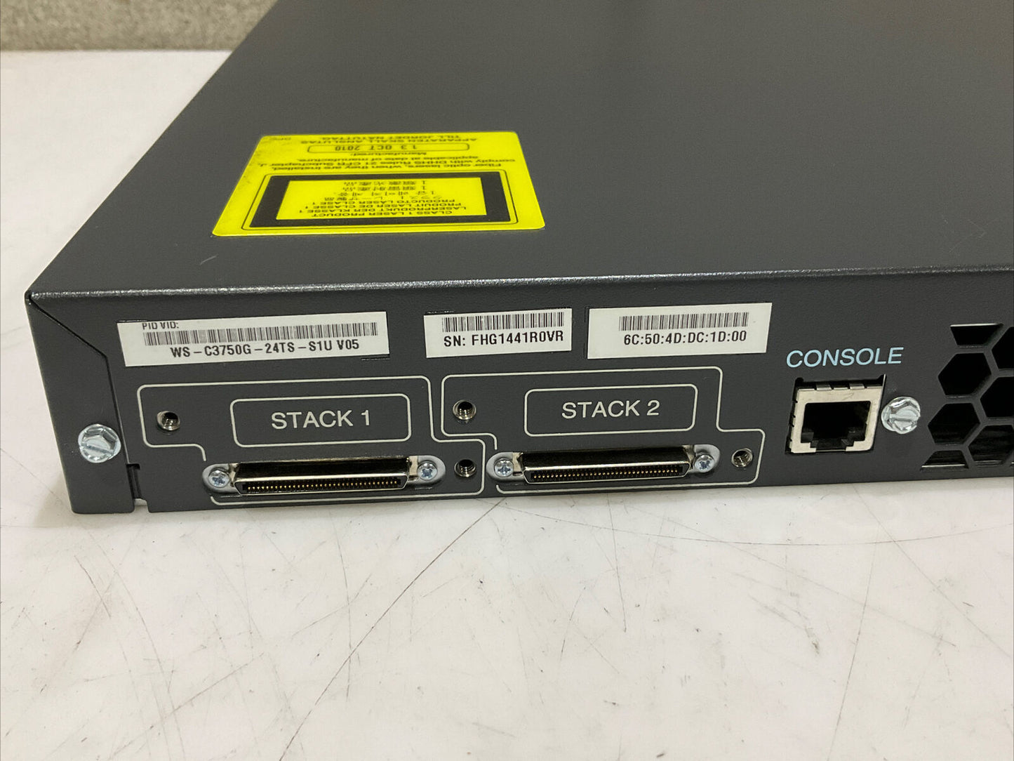 CISCO SYSTEMS CATALYST 3750G SERIES U3S
