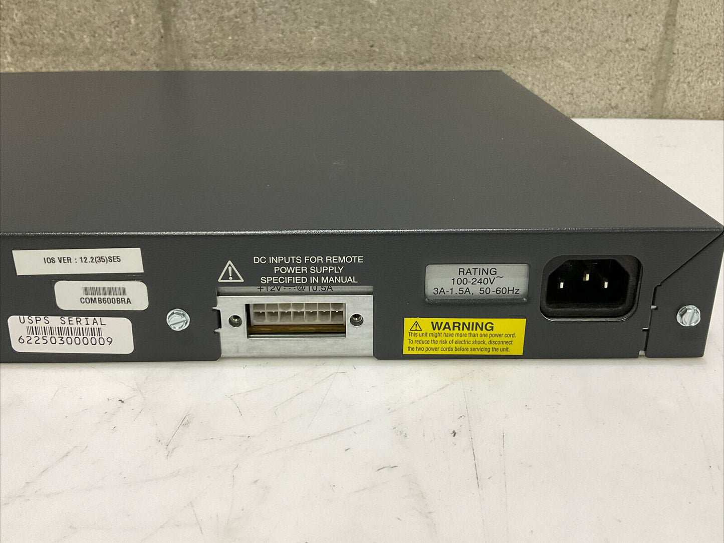 CISCO SYSTEMS CATALYST 3750G SERIES U3S