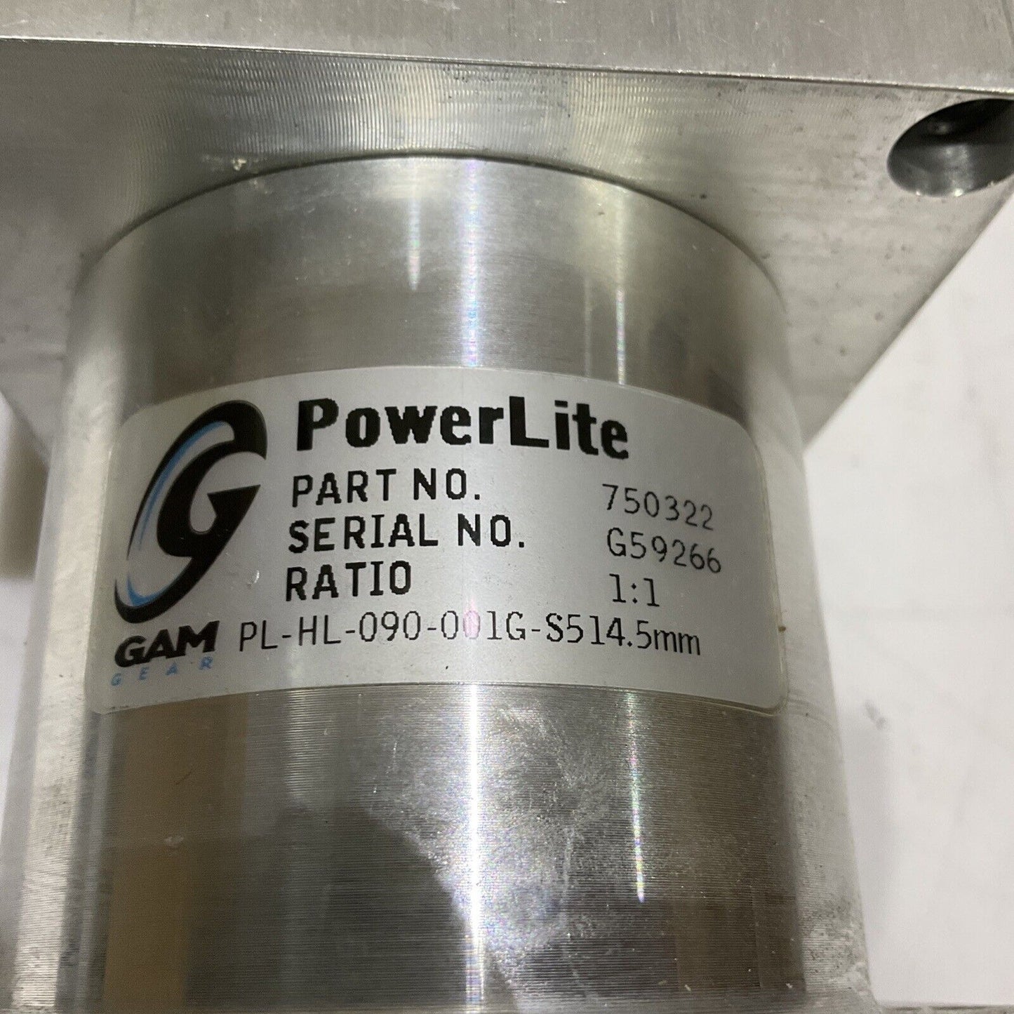 POWER-LITE 750322 VALUE GEAR BEAR BOX RATIO 1:1 PL-HL-090-001G-S514.5 MM U3S