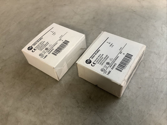 ALLEN BRADLEY 1489-AAHH3 AUXILIARY SWITCH CIRCUIT BREAKER U3S - LOT OF 2