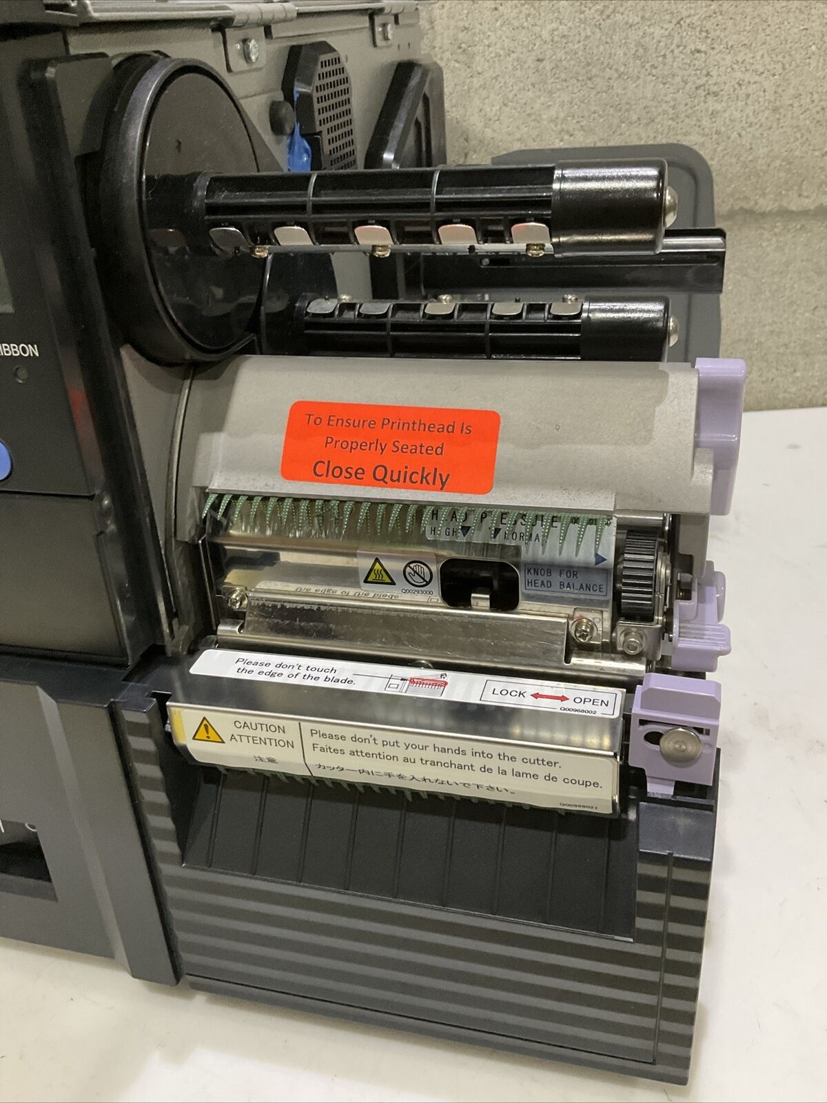 SATO GT408E BAR CODE PRINTER 240V 1.5 A 50/60 HZ U3S