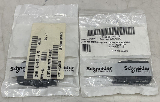 SCHNEIDER ZBE204 AND ZBE203 SINGLE PUSHBUTTON CONTACT BLOCK U3S