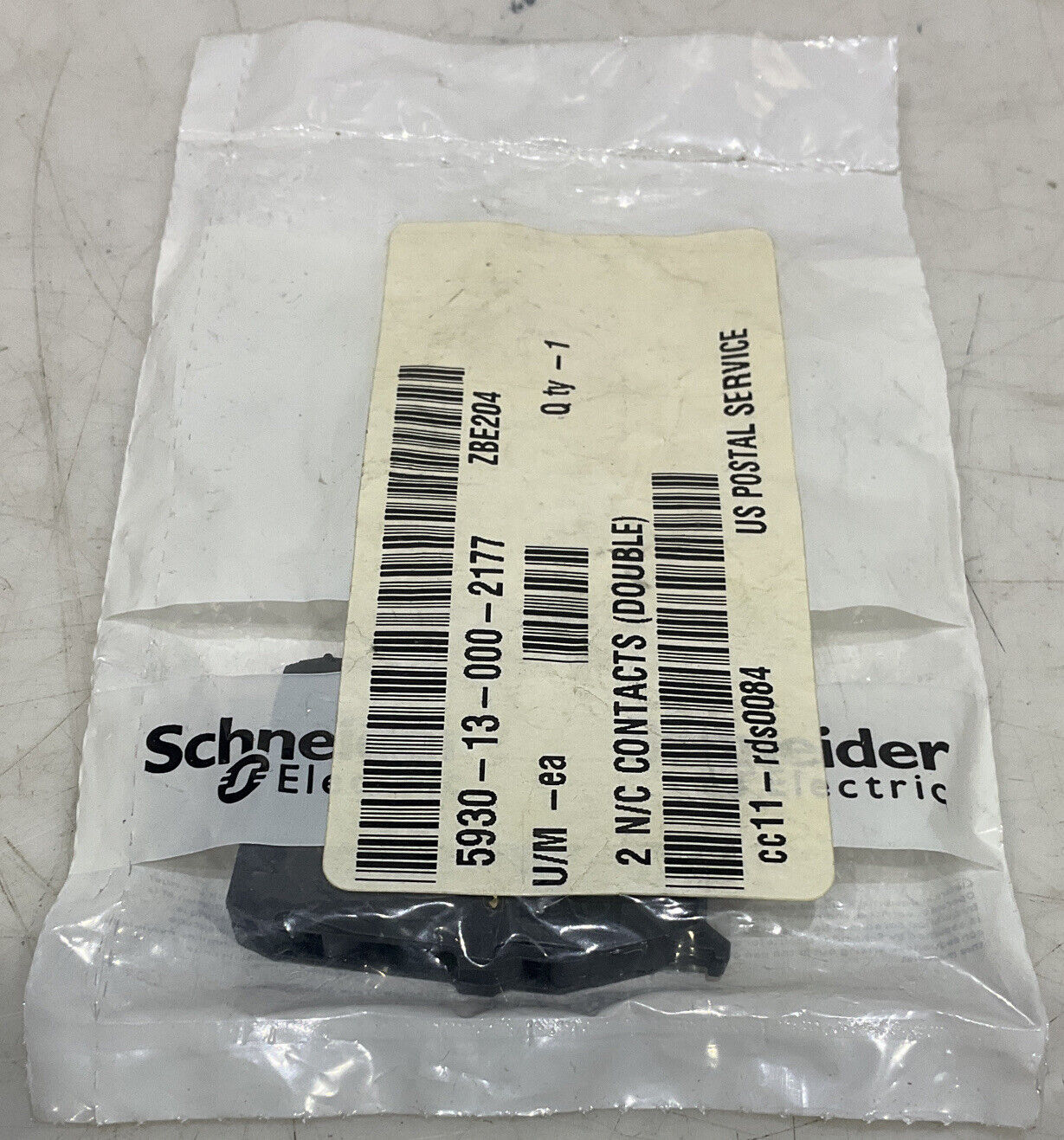 SCHNEIDER ZBE204 AND ZBE203 SINGLE PUSHBUTTON CONTACT BLOCK U3S