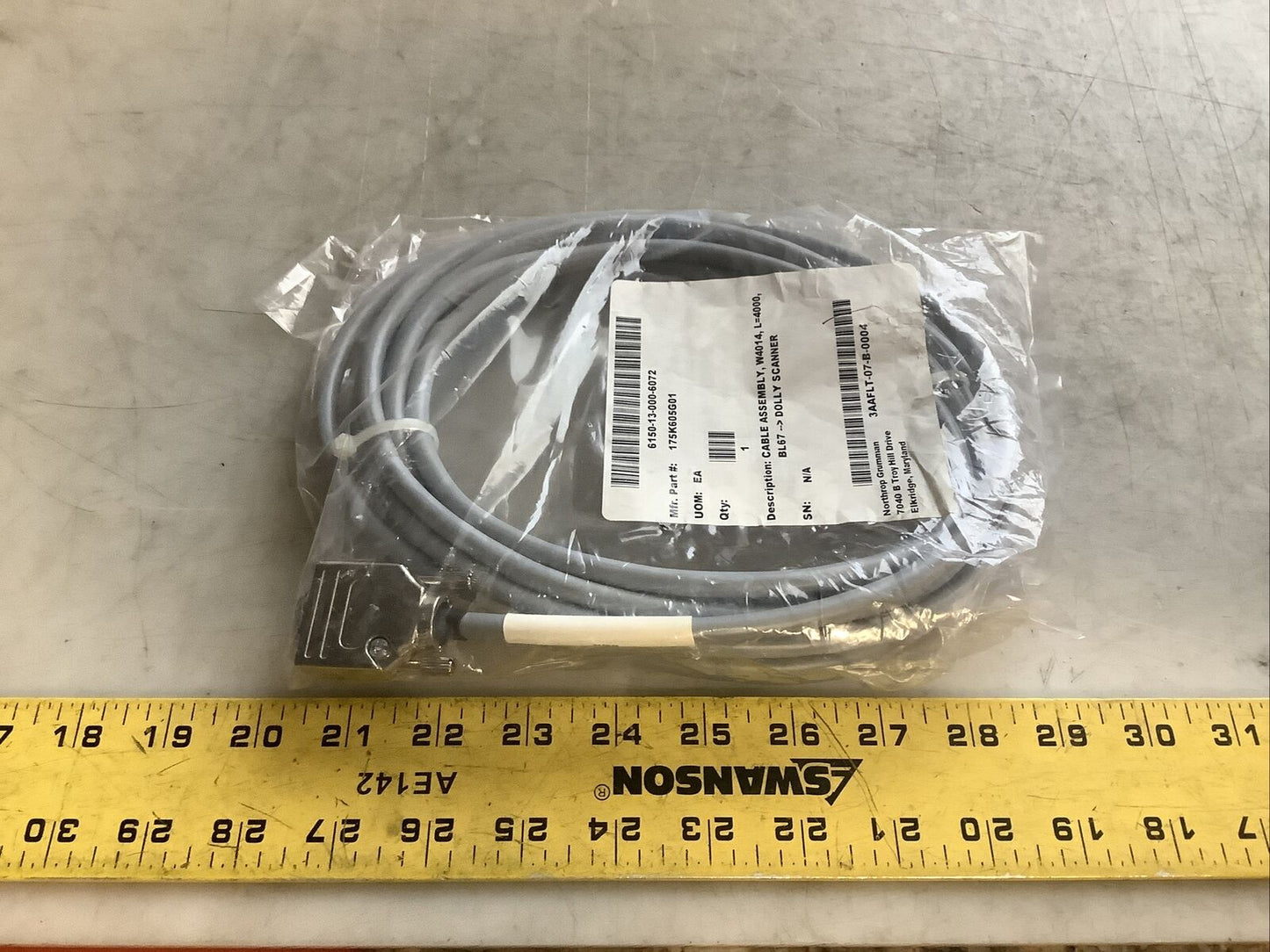 TURCK 175K605G01 U2-15219 CABLE ASSEMBLY U3S