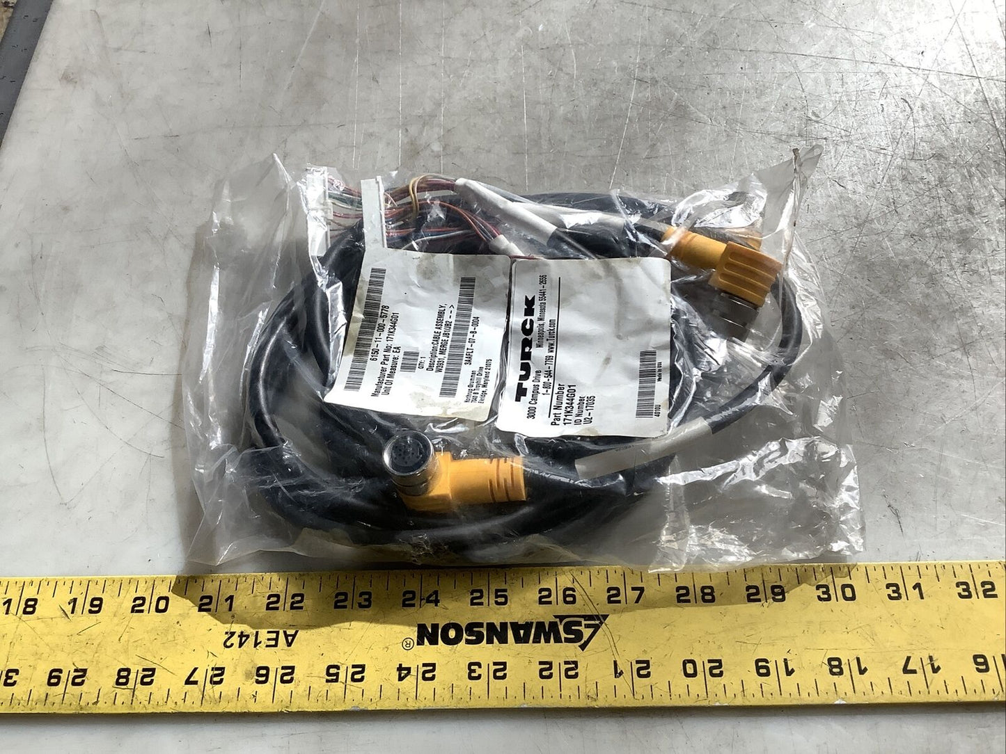 TURCK 171K344G01 3AAFLT-07-B-0004 CABLE ASSEMBLY U3S