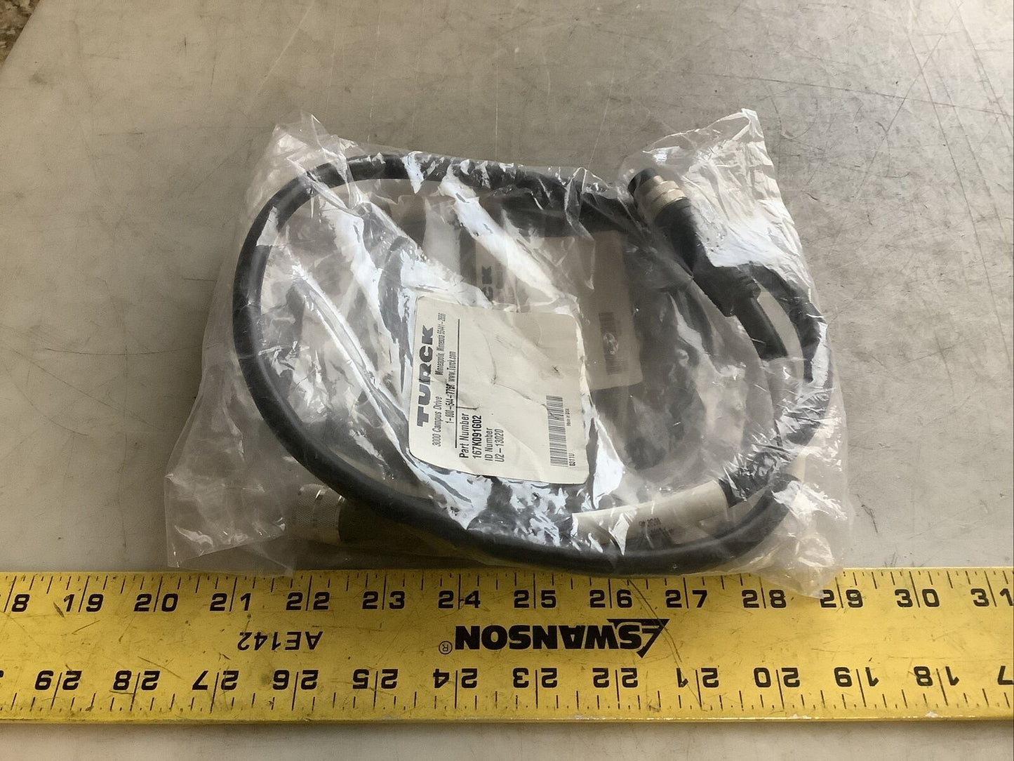 TURCK 167K091G02 U2-13020 CABLE ASSEMBLY U3S - LOT OF 2