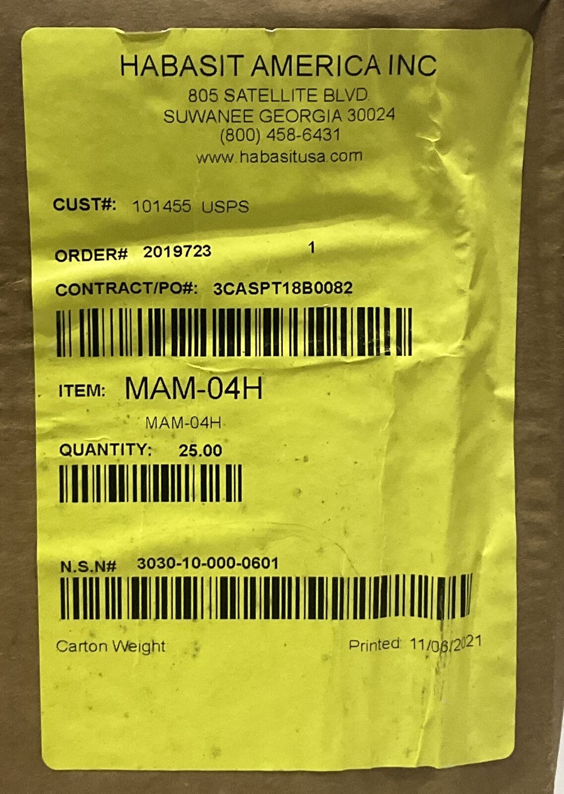 HABASIT MAM-04H CONVEYOR BELT LOT OF 25 U3S