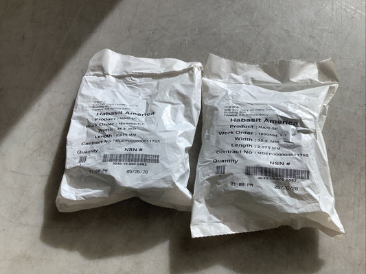 HABASIT AMERICA MAM-5E CONVEYOR BELTS 35.3 MM X 2075 MM U3S - LOT OF 2