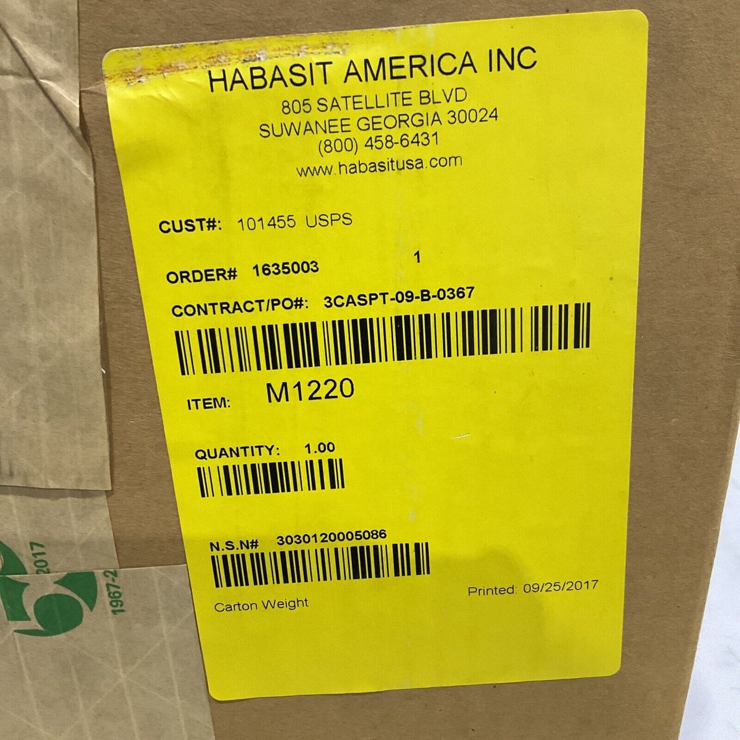HABASIT M1220 MODULAR BELTING 24 IN X 153 IN 305 ROWS U3S