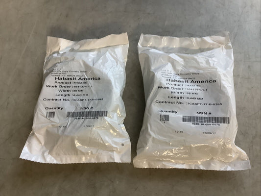 HABASIT AMERICA MAM-5E CONVEYOR BELTS 35 MM X 4440 MM U3S - LOT OF 2