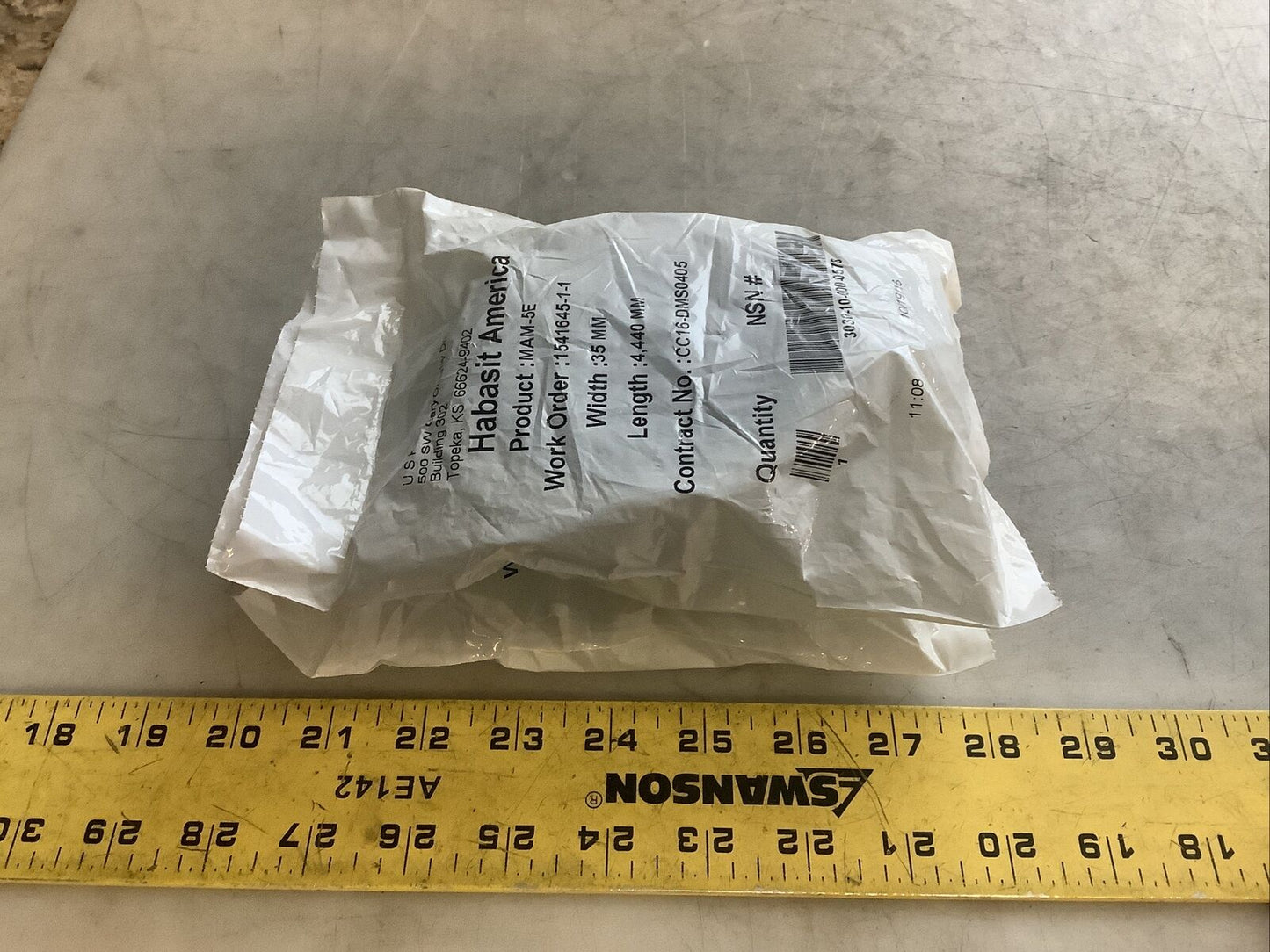 HABASIT AMERICA MAM-5E CONVEYOR BELTS 35 MM X 4440 MM U3S - LOT OF 2