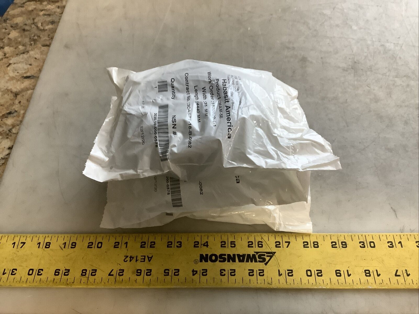 HABASIT AMERICA MAM-5E CONVEYOR BELTS 35 MM X 4440 MM U3S - LOT OF 3