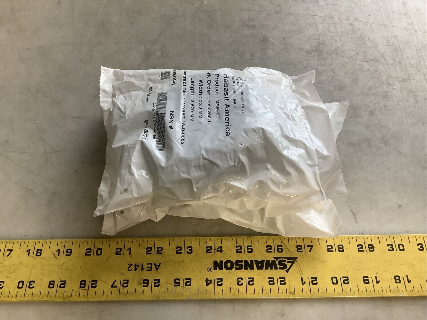 HABASIT AMERICA MAM-5E CONVEYOR BELTS 35.3 MM X 3670 MM U3S - LOT OF 3