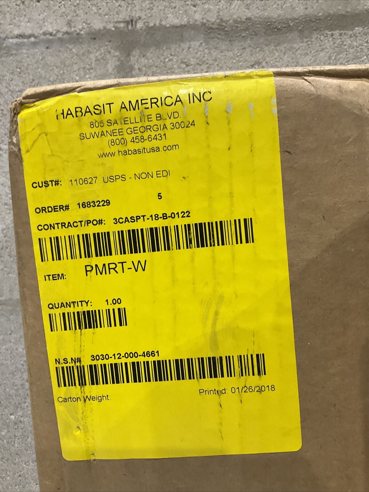 HABASIT AMERICA PMRT-W HABAFLOW BELT EXTENSION 16.85” X 54.56” FPW PVF-6 U3S