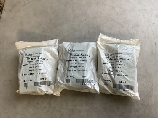 HABASIT AMERICA MAM-04H CONVEYOR BELT 50 MM X 582 MM U3S - LOT OF 3