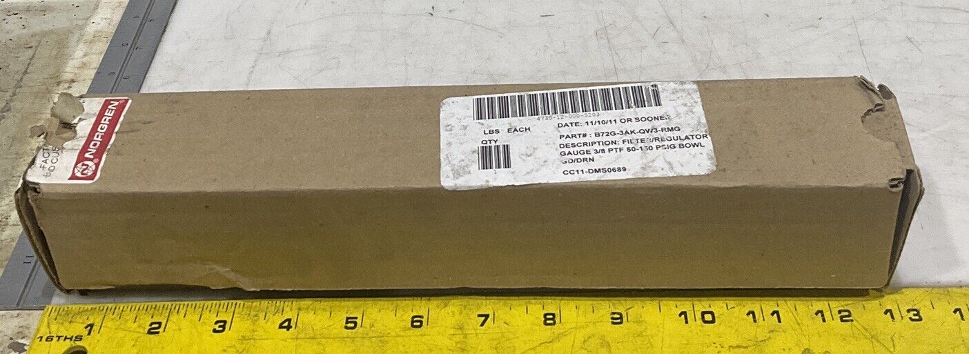 NORGREN  B72G-3AK-QW3-RMG PNEUMATIC FILTER/ REGULATOR 150 PSIG U3S