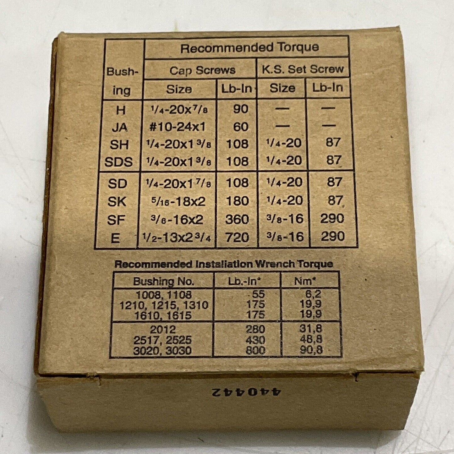 BALDOR DODGE 117160 TAPER LOCK BUSHING 1610 X 13/16-KW LOT OF 10 U3S