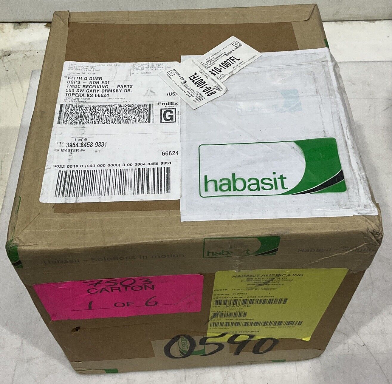 HABASIT MAM-5E CONVEYOR BELTS 2 IN BY 183 IN BOX OF 25 U3S