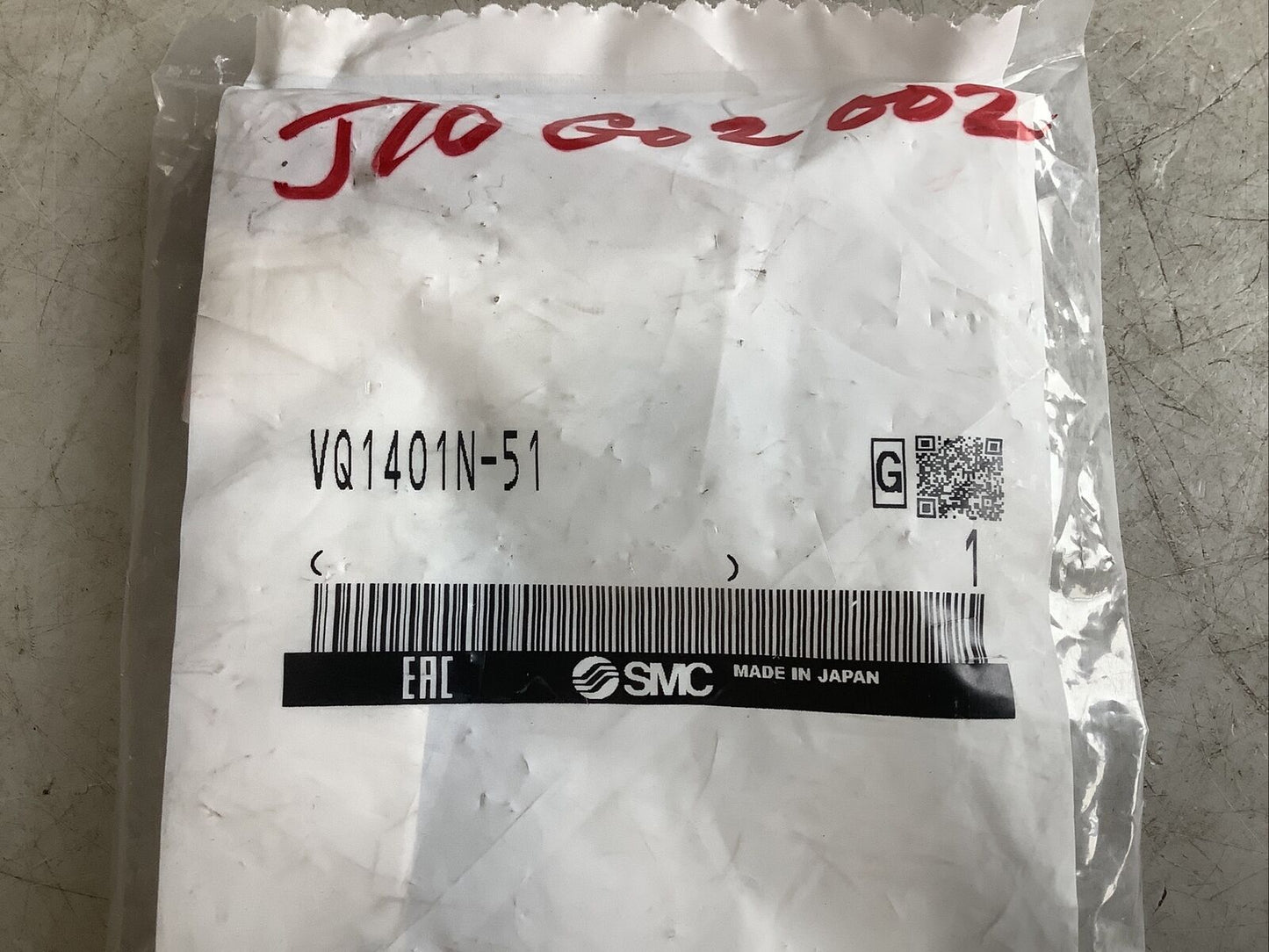 SMC VQ1401N-51 SOLENOID VALVE U3S