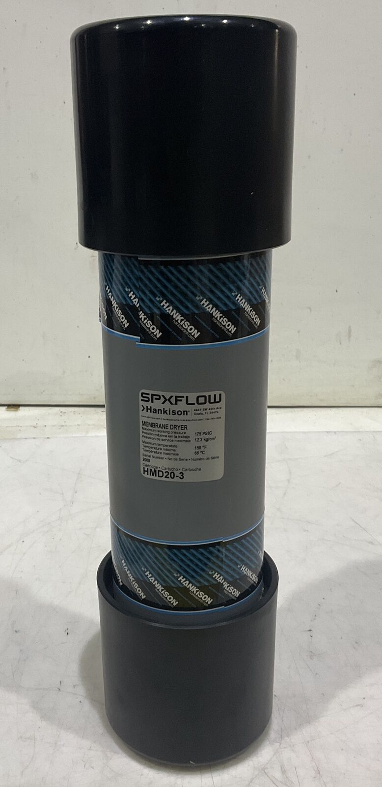 HANKISON SPXFLOW HMD20-3 MEMBRANE AIR DRYER 175 PSIG 12 BAR 150 F 66 C U3S