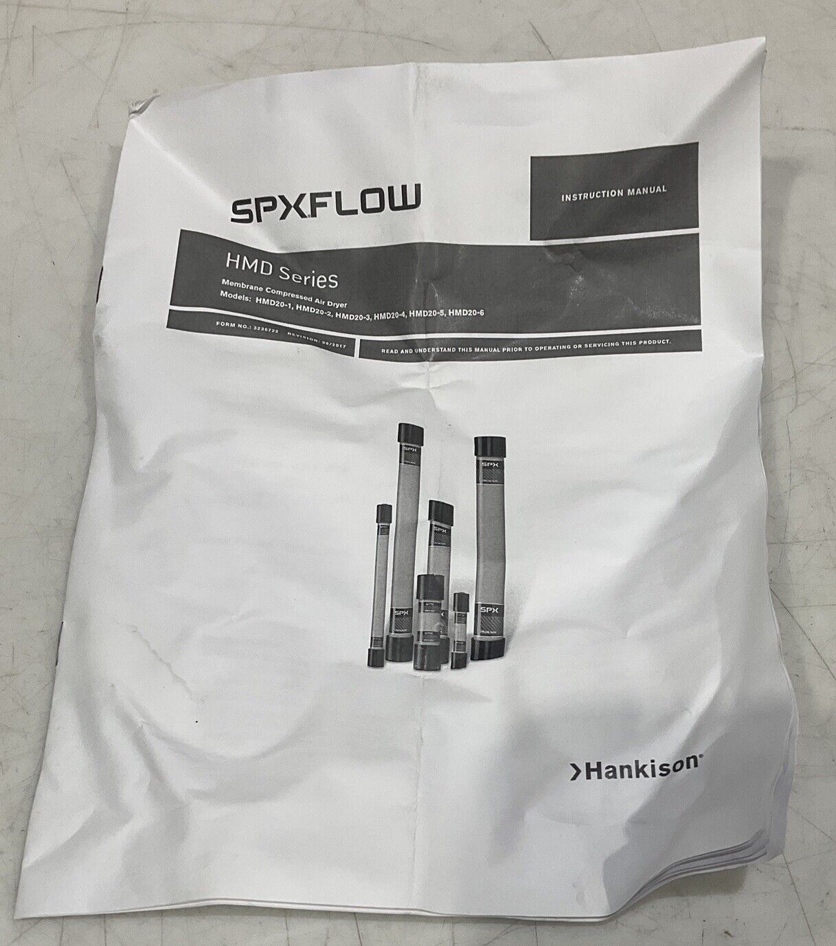 HANKISON SPXFLOW HMD20-3 MEMBRANE AIR DRYER 175 PSIG 12 BAR 150 F 66 C U3S