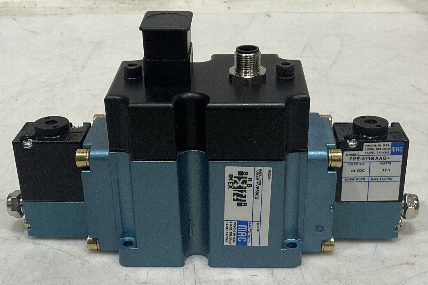 MAC 0629-FV6500B DOUBLE OPERATOR SOLENOID VALVE U3S