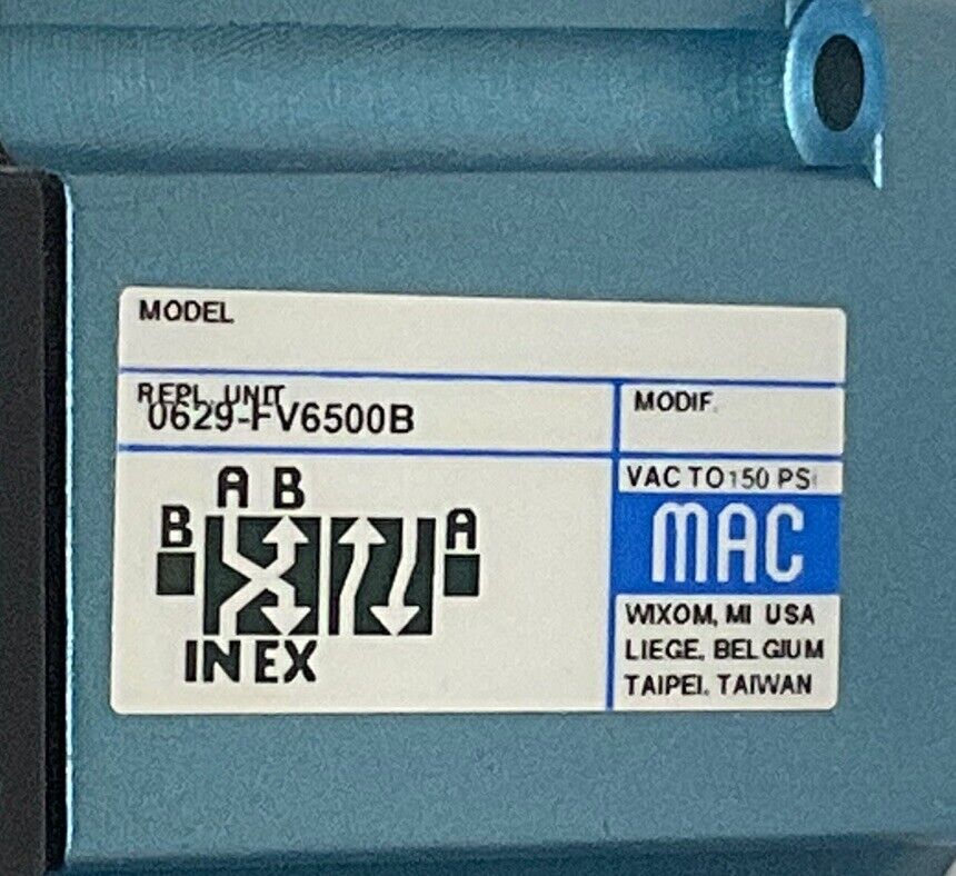MAC 0629-FV6500B DOUBLE OPERATOR SOLENOID VALVE U3S