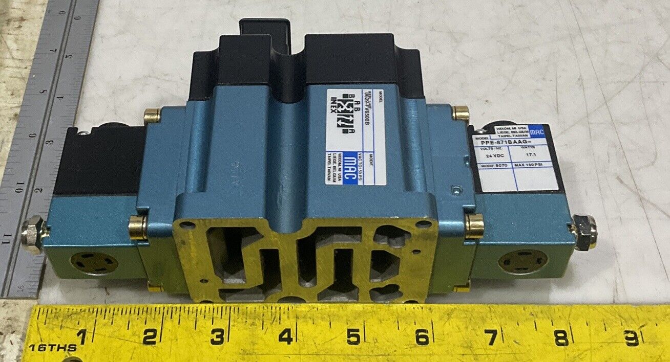 MAC 0629-FV6500B DOUBLE OPERATOR SOLENOID VALVE U3S