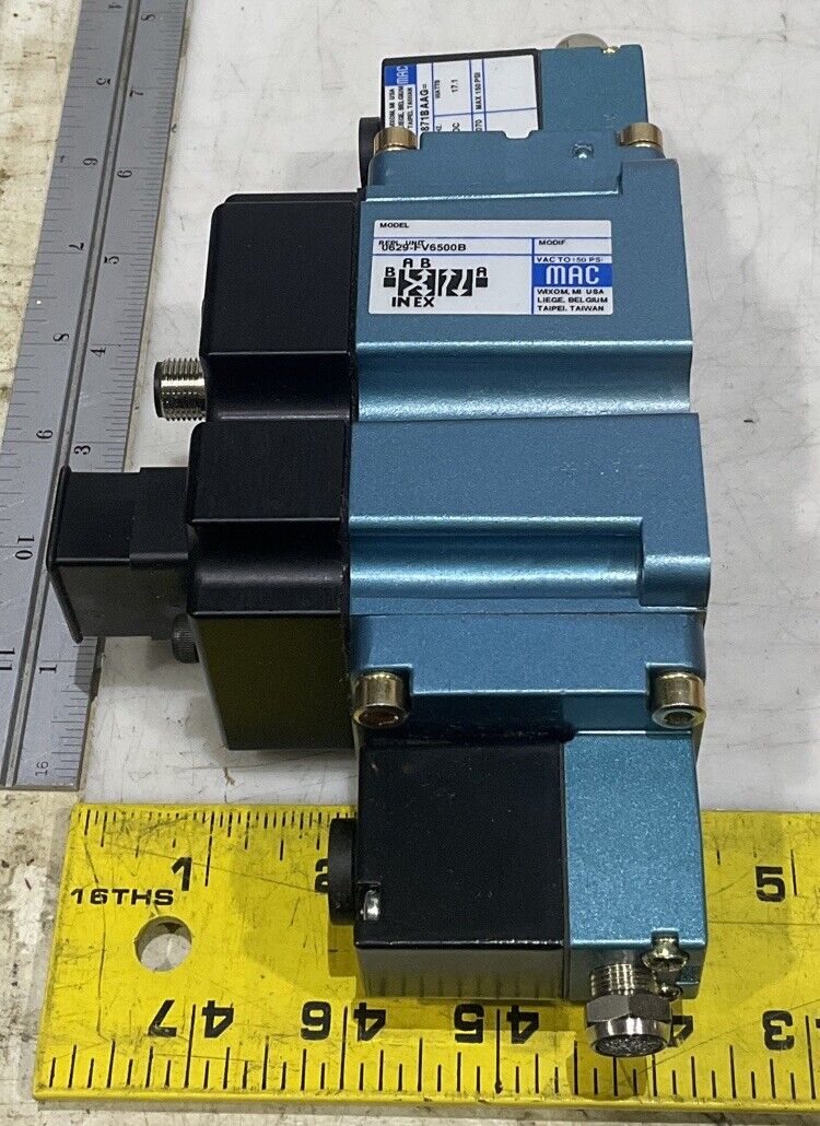 MAC 0629-FV6500B DOUBLE OPERATOR SOLENOID VALVE U3S