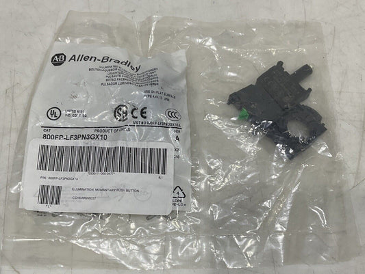 ALLEN-BRADLEY 800FP-LF3PN3GX10 GREEN SWITCH LIGHT LED PUSHBUTTON U3S