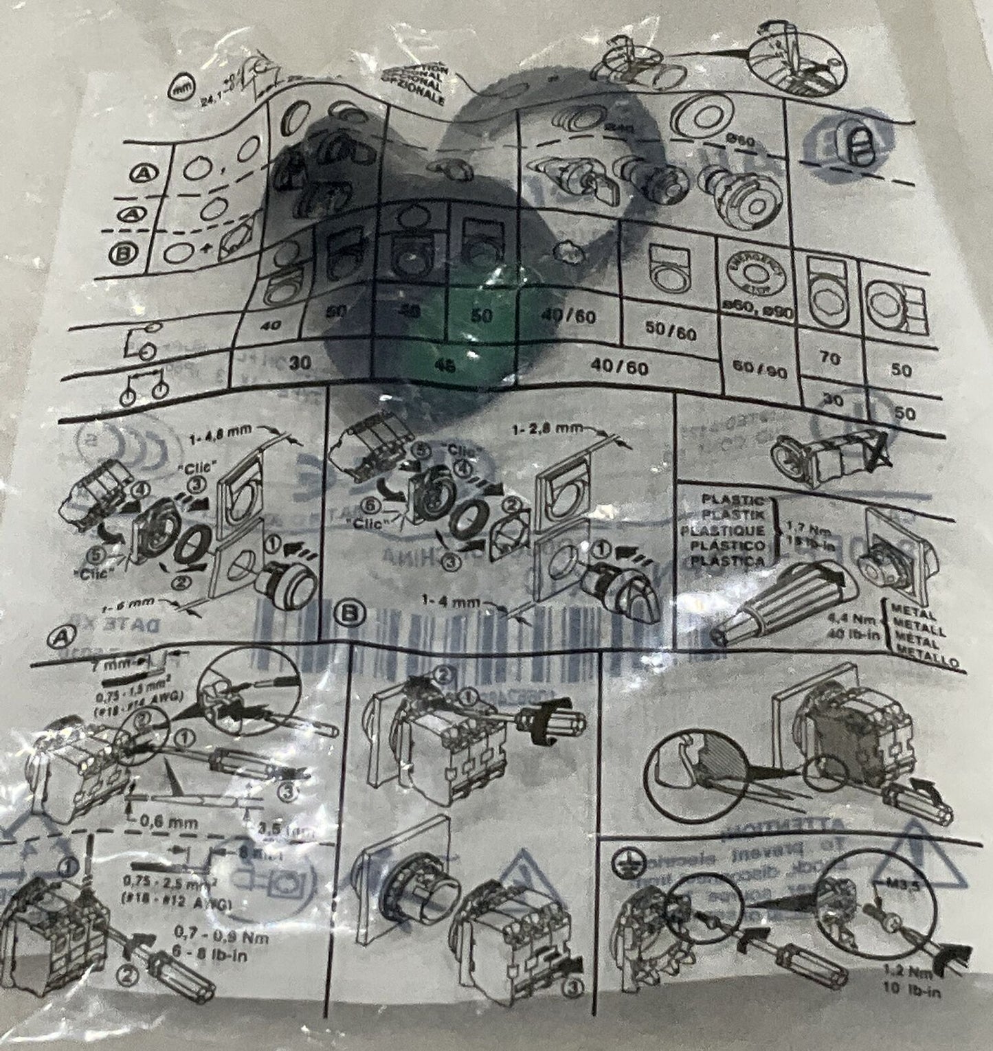 ALLEN-BRADLEY 800FP-LF3PN3GX10 GREEN SWITCH LIGHT LED PUSHBUTTON U3S