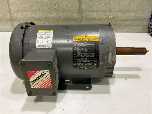 BALDOR RELIANCE JMM3546T INDISTRIAL MOTOR HP 1 208-230/460V 3.38 1750 RPM U4S