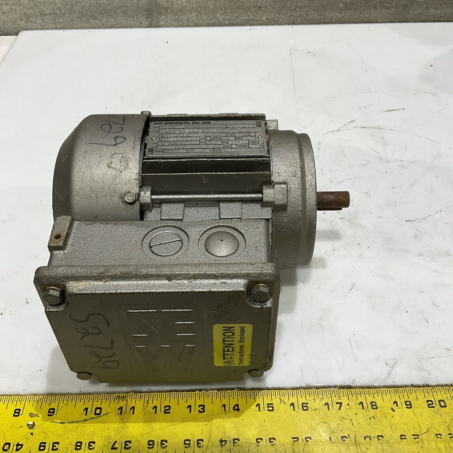 SEW-EURODRIVE DTF1D4F 1P55 3PM MOTOR 60 HZ 460V U4M