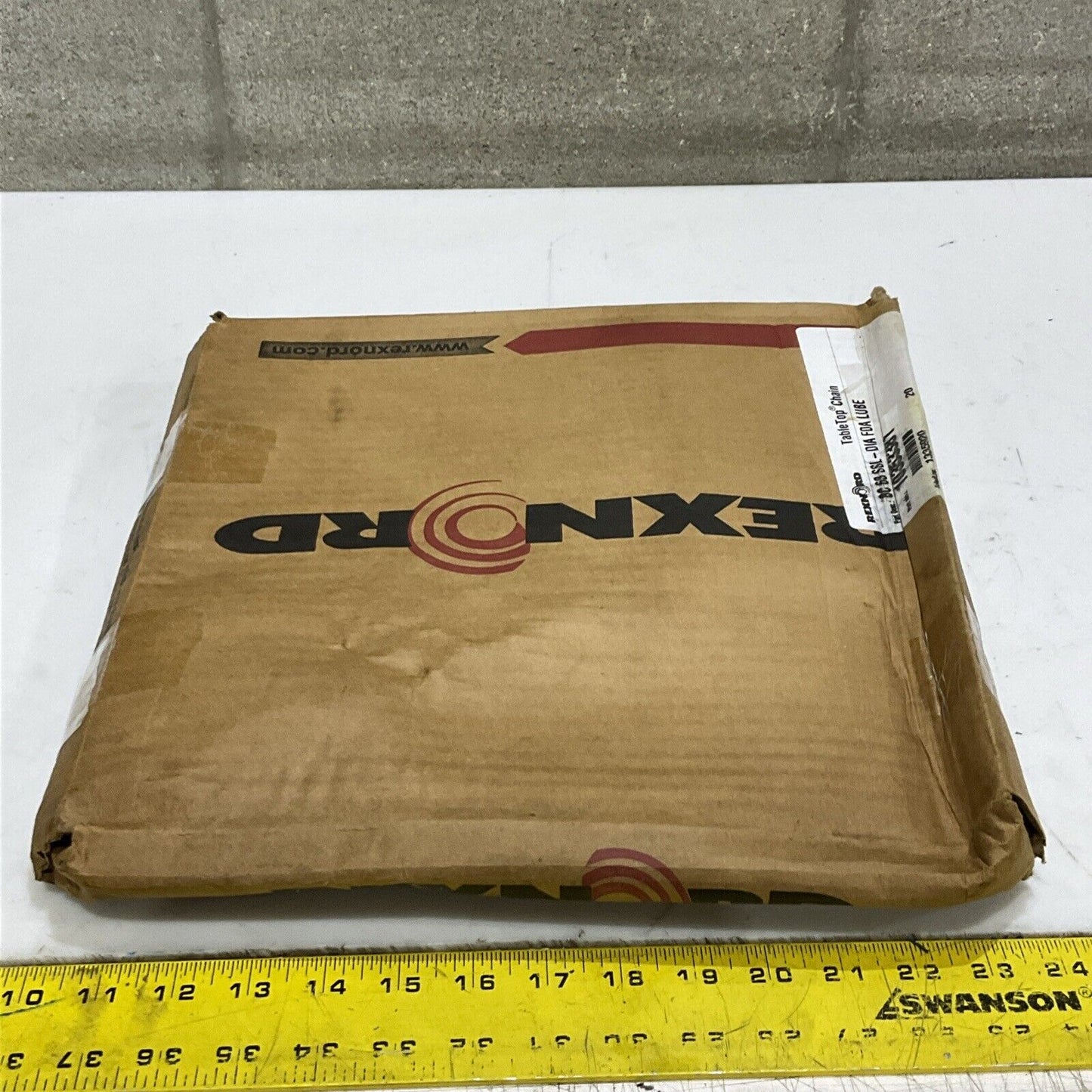 REXNORD 10353381 TABLE TOP CHAIN BC 63 SSL-DIA FDA LUBE 10 FT U4M