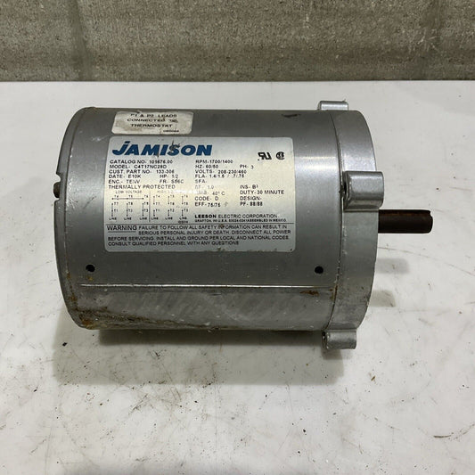 JAMISON C4T17NC29D MOTOR 1/2 HP 1700 RPM 60/50 HZ 3PH U4M