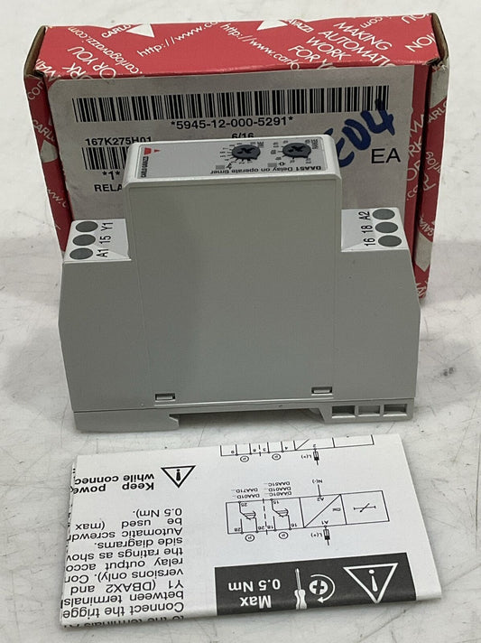 CARLO GALAZZI DAA51CM24 DELAY ON OPERATE TIMER 24-240 VDC  1.5 W 50-60 HZ U3S