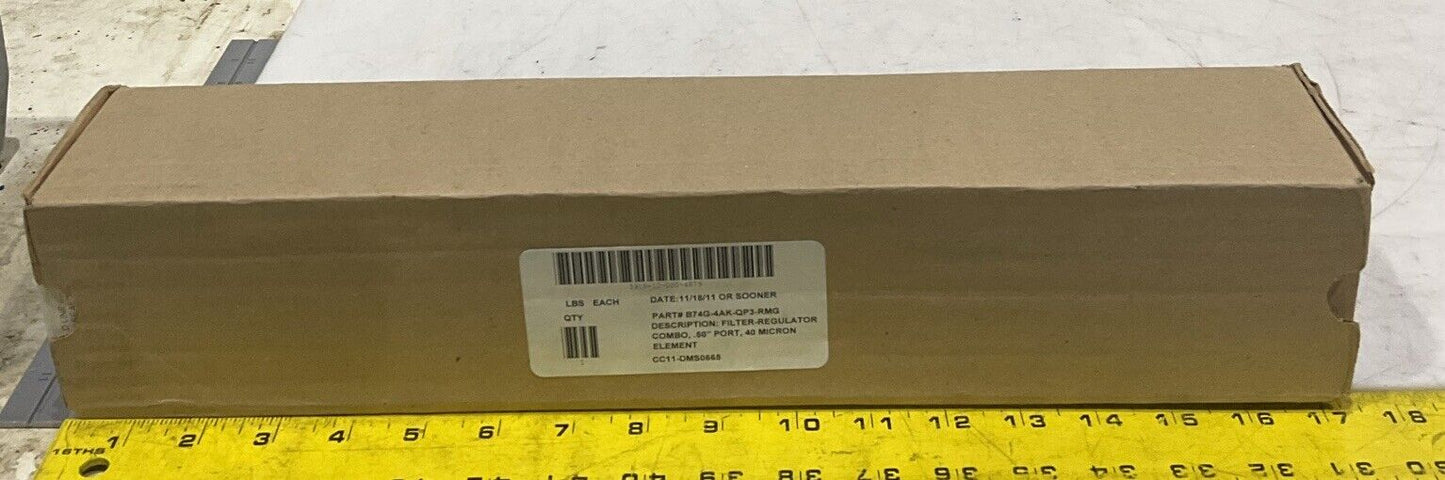 NORGREN B74G-4AK-QP3-RMG FILTER/REGULATOR U3S