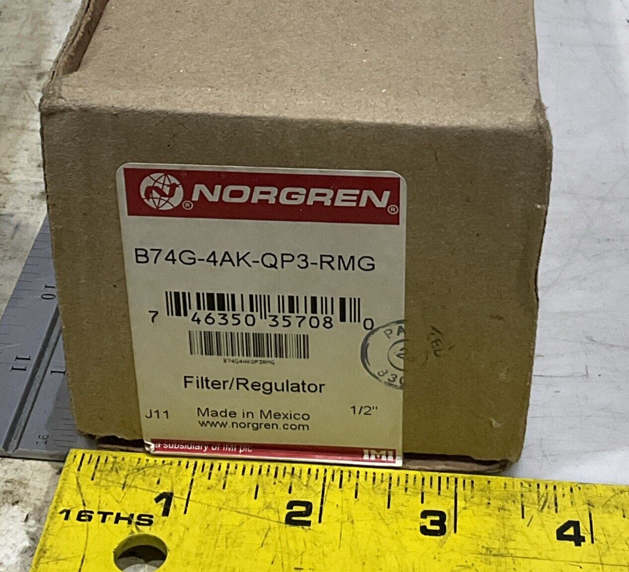 NORGREN B74G-4AK-QP3-RMG FILTER/REGULATOR U3S