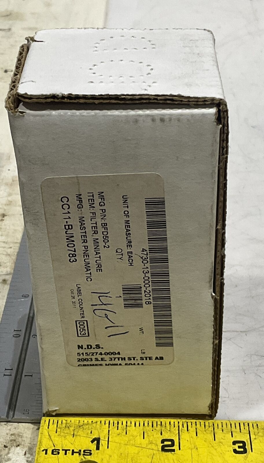 MASTER PNEUMATIC BFD50-2 MINI AID FILTER 1/4IN 200PSI U3S