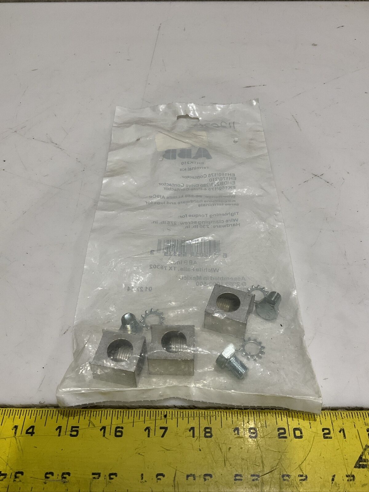 ABB EHTK210 EH160/175 CONTACTOR TERMINAL KIT U4M