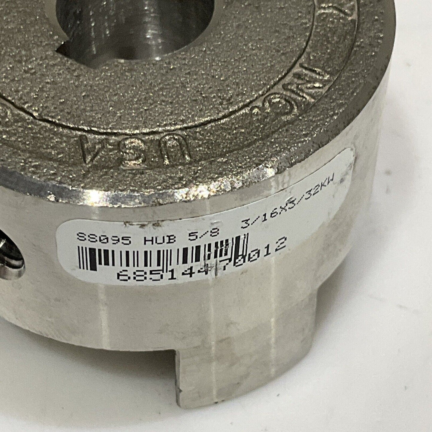 LOVEJOY SS-095 JAW COUPLING HUB 5/8 3/16 X 3/32 KW LOT OF 2 U4M