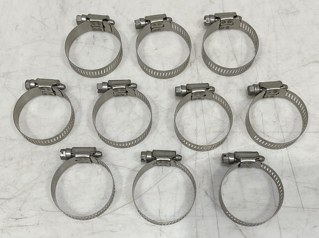 GOLD SEAL H20SS 10 ALL STAINLESS HOSE CLAMPS 13/16” TO 1 3/4” 554