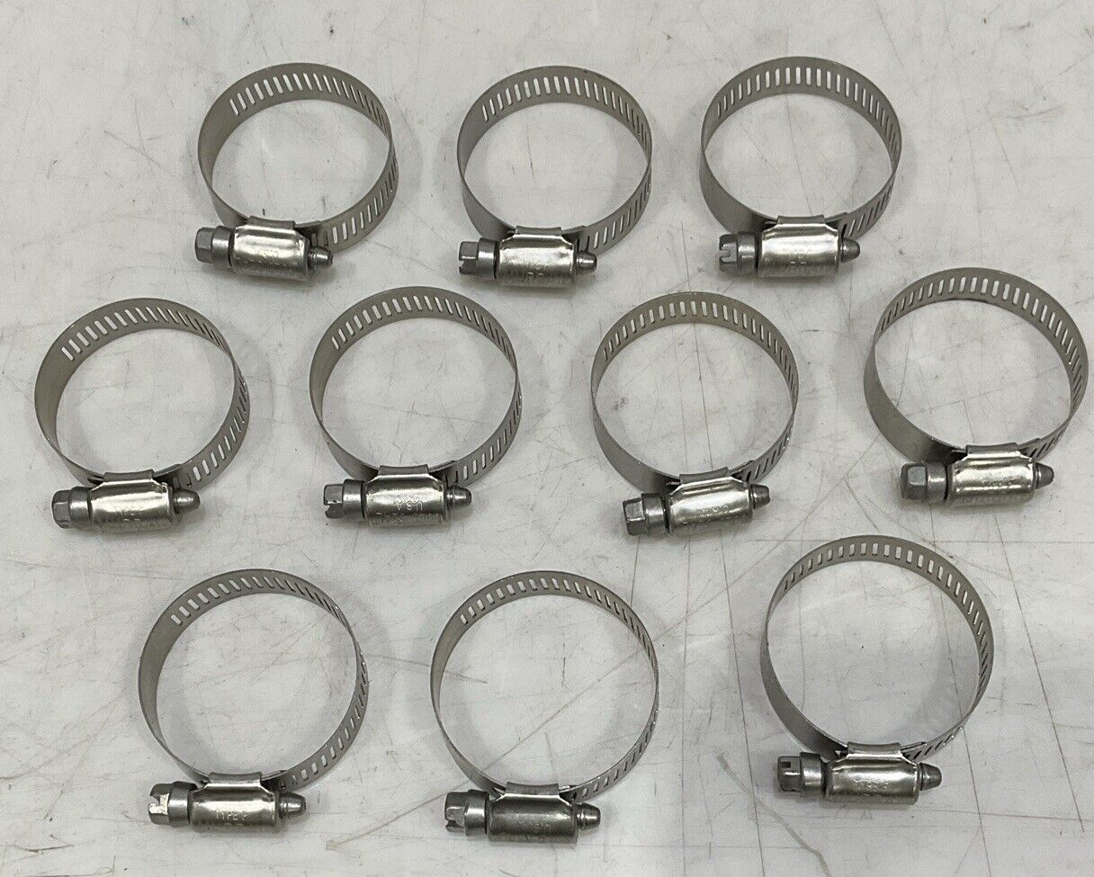 GOLD SEAL H20SS 10 ALL STAINLESS HOSE CLAMPS 13/16” TO 1 3/4” 554