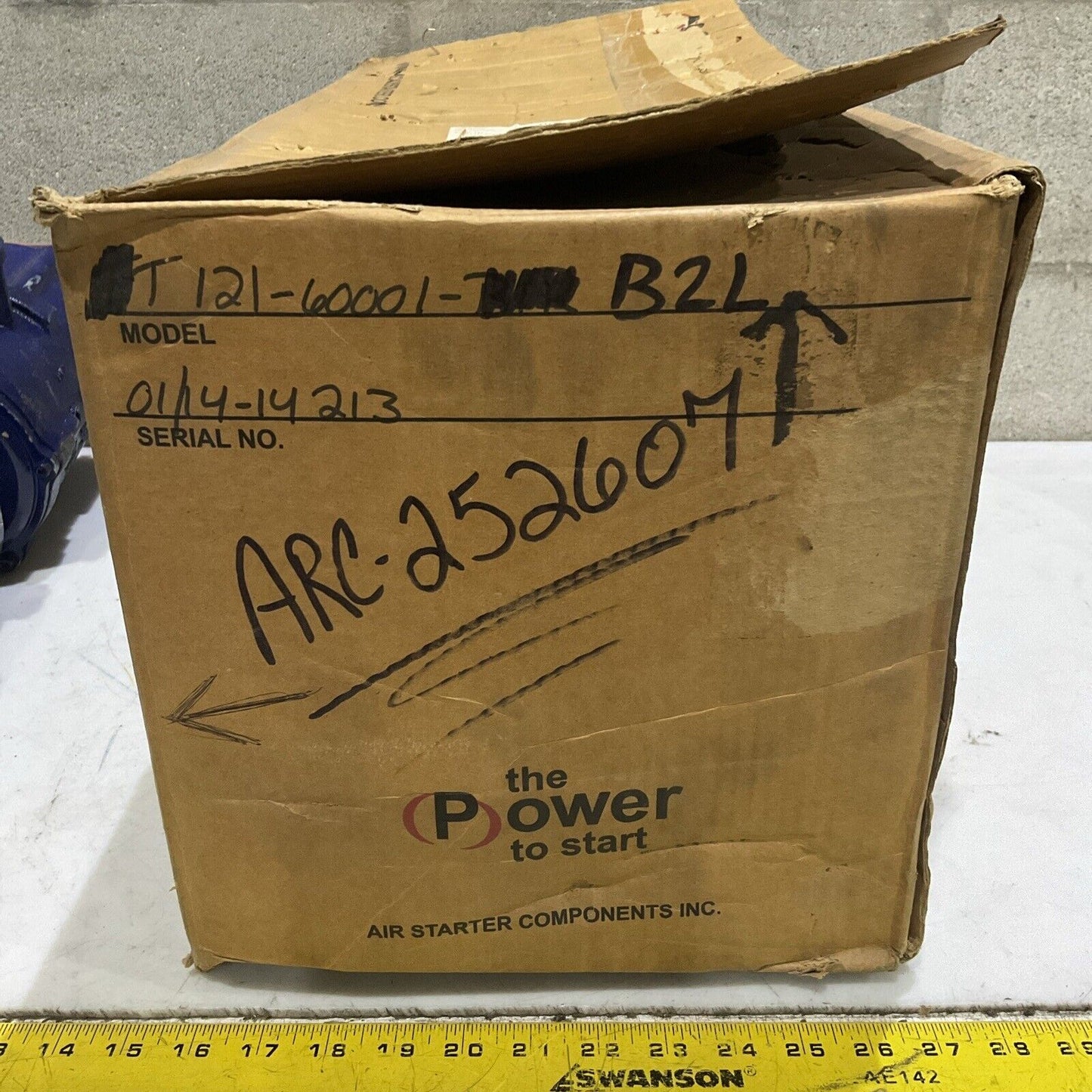 ASC T10B TT121-60001-B2L TURBINE PNEUMATIC STARTER 90 PSIG U4M